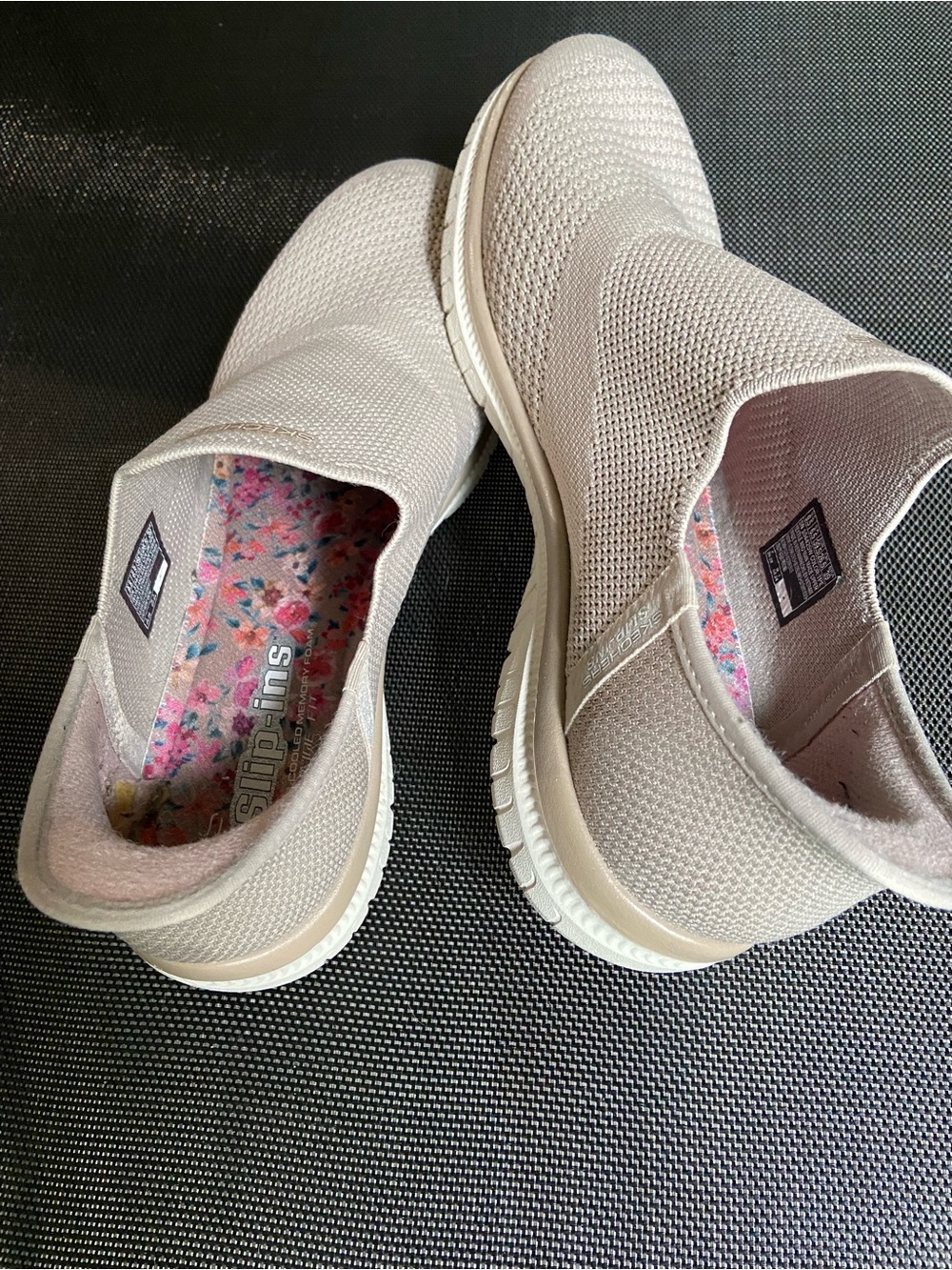 Skechers Women's Slip-On Knit Walking Shoes in Tan
